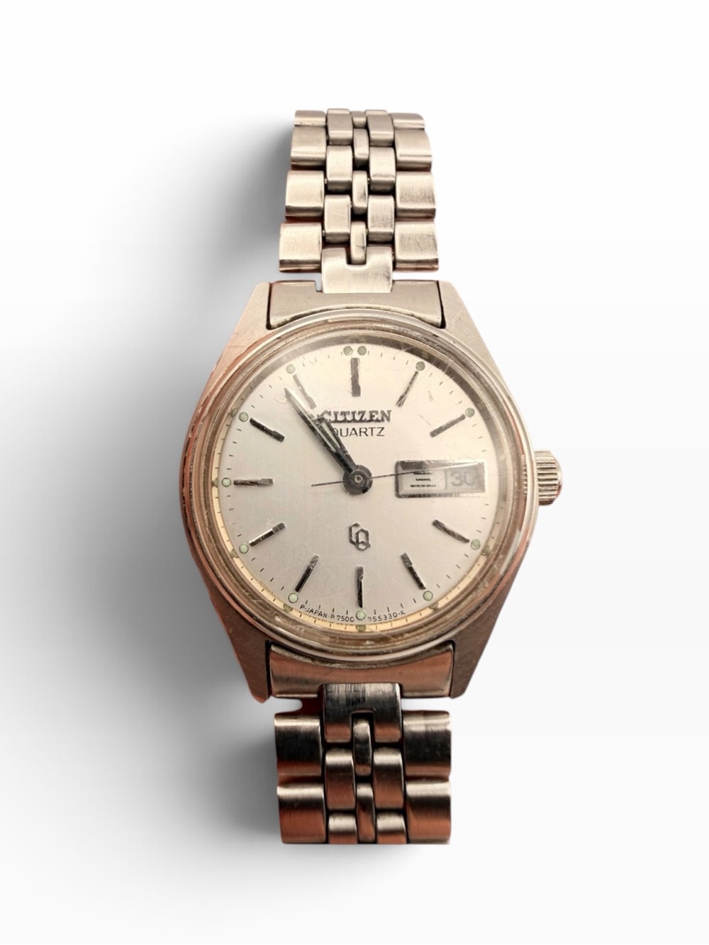 Vintage 1981 Citizen Quartz Watch Datejust Style 48-0614